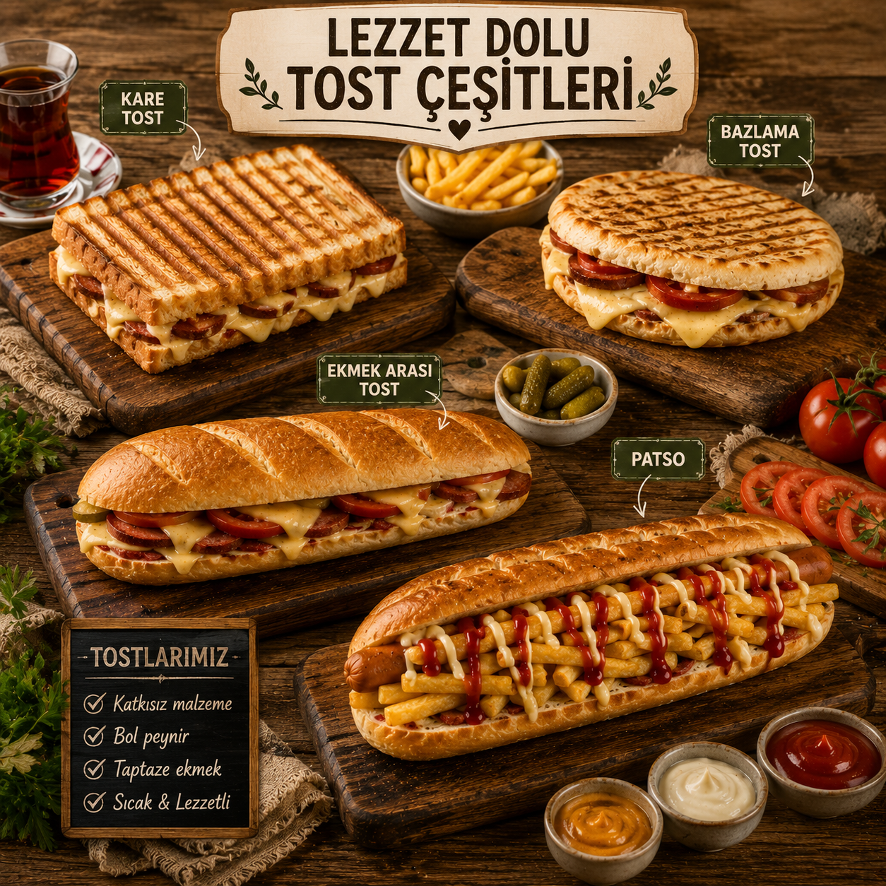 Tost Çeşitleri